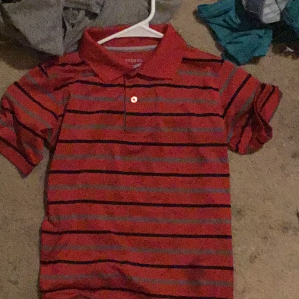 Red dress shirt